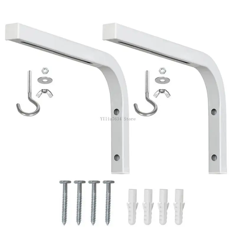 Multipurpose Projector Screen Ceiling Holders Wall L Brackets with Adjustable Width for Home and Commercial Use Heavy Duty