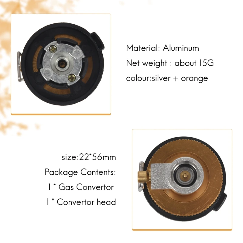 Adaptador de conversión para estufa de Gas de Camping, válvula de bote, convertidor de Gas, repuesto de palanca de cambios