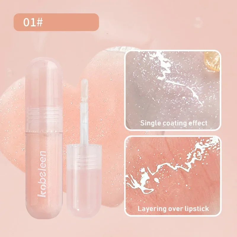 Glitter Jelly Tint Lip Gloss Moisturizing Mirror Pearl Lip Oil Set Long-lasting Plumping Gloss Lip Tint Makeup Sparkle Lipsticks