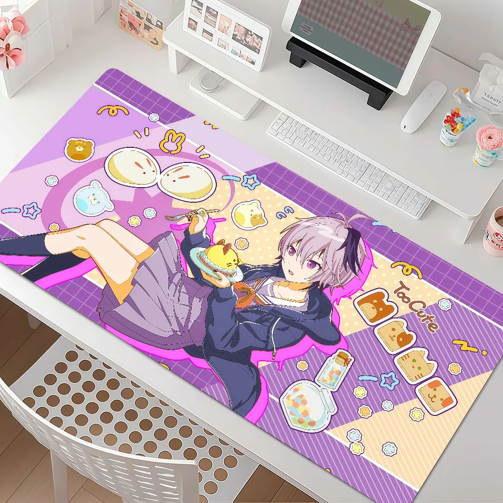 Singer V-V4 Flower Mouse Pad Anti Slip Rubber Edge Locked Thickened Laptop Gaming Desk Mat