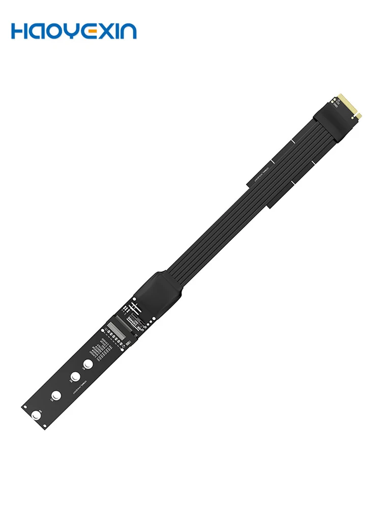 M.2 NVMe SSD Extension Cable Solid Drive Riser Card M.2 SSD PCI-Express 4.0 X4 M Key Extender for M.2 2230 2242 2260 2280 SSD