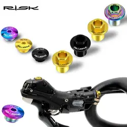 RISK 2pcs Titanium Road Bike Schaltung Bleed Bolts/Hose Locking Screw For SHIMANO R7020 R8020 R8070 R8170 R9170 Cycling Parts