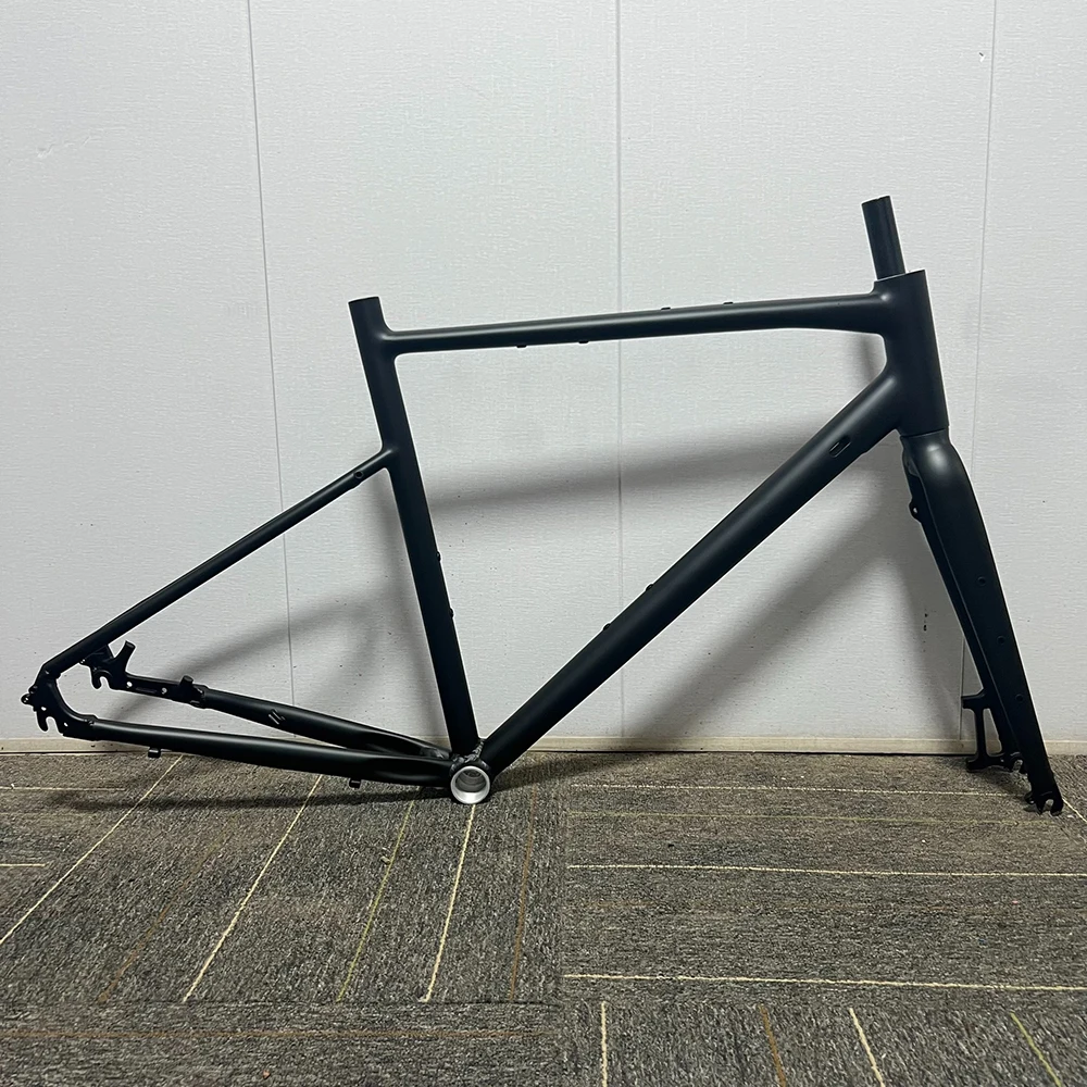 Gravel Bike Aluminum Alloy Frame B.B44MM * 68MM 43cm/48cm/52cm Road Bicycle Frame O.L.D Front 100mm Rear 135mm