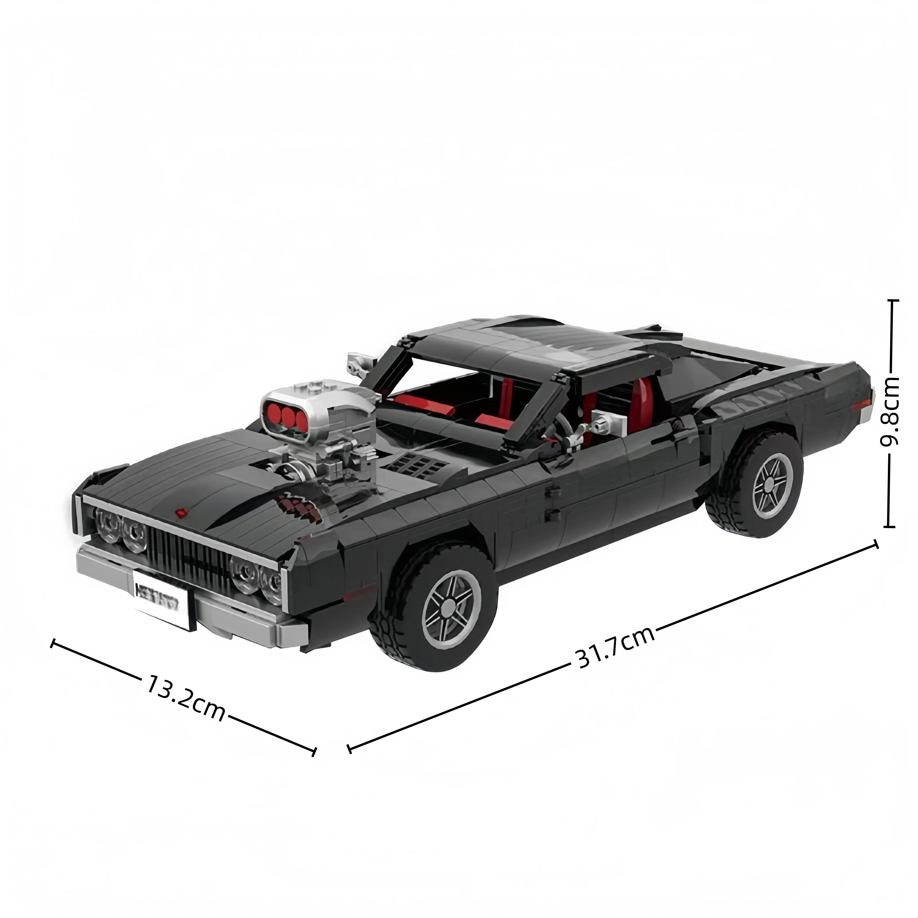 Technical Car Dodged Charger Racing Car Building Blocks Model Movie Fast And Furious Famous Vehicle 943pcs  Toys Gifts view 2