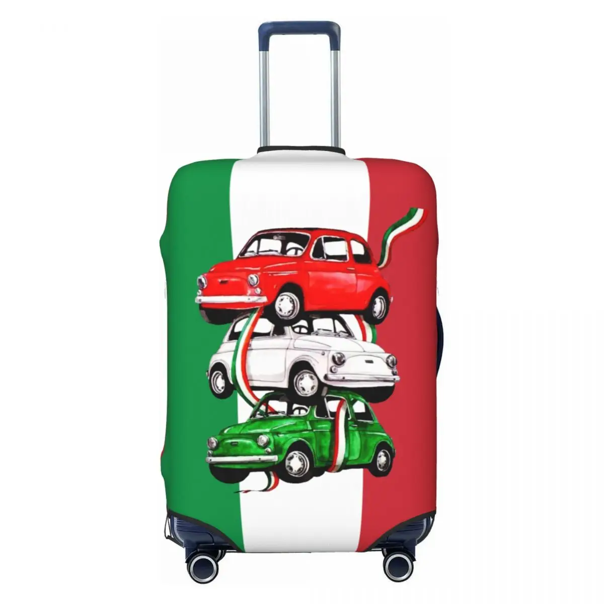 

Custom Vintage Italy Flag Car Luggage Cover Elastic Italian Pride Travel Suitcase Protective Covers Fits 18-32 Inch