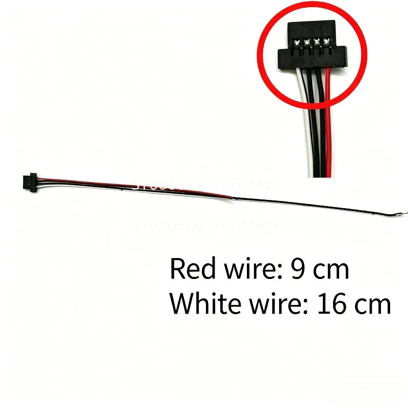 New 4PCS Laptop Speaker Cable DIY Modifiable Flat Head Speaker Wire With Black And White Terminals