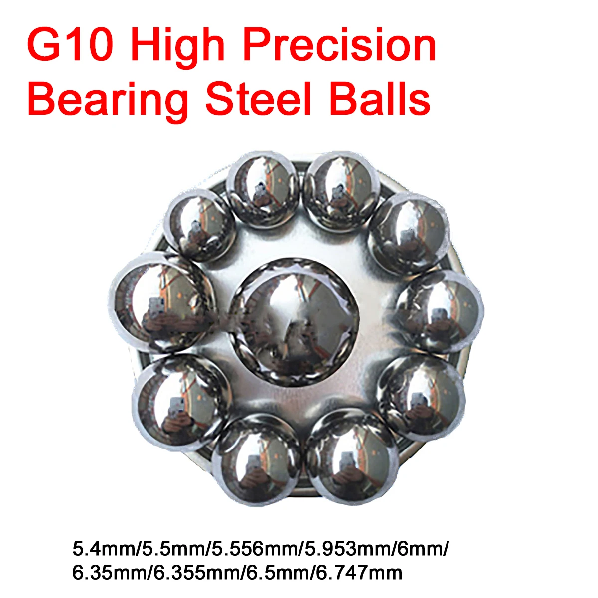 100/200/500Pcs G10 Grade High Precision Bearing Steel Balls 5.4/5.5/5.556/5.953/6/6.35/6.355/6.5/6.747mm Chrome Bearing Steel