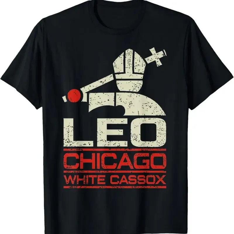 Chicago White Cassox Pope Leo T Shirt Grunge Feel S 4Xl
