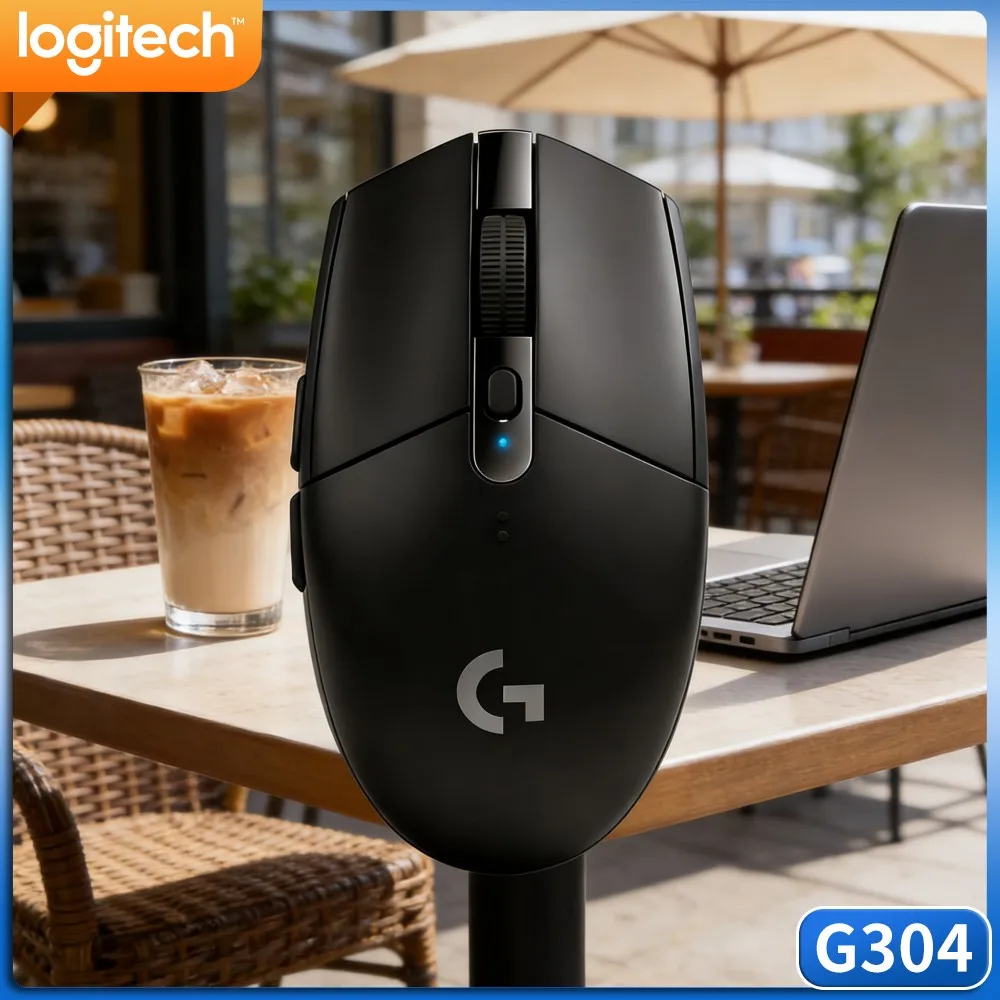 Logitech G304 LIGHTSPEED Wireless Gaming Mouse Multi‑Surface Tracking Durable Clicks For Hobby Gamer Remote Employee Notebook