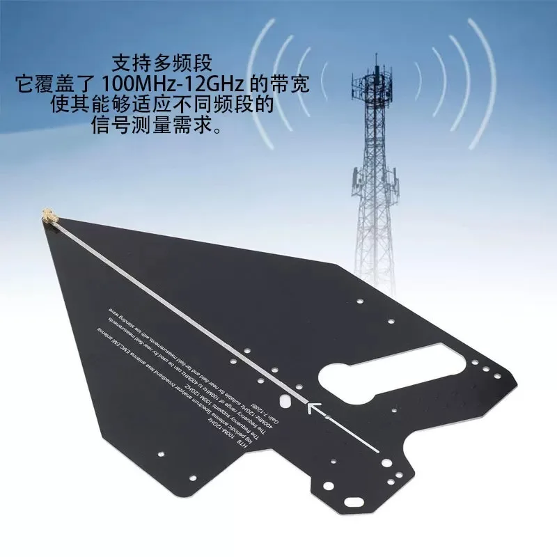 HT8 Logarithmic Periodic Antenna 0.1-12 GHz Positioning Direction Finding Signal EMC Antenna, Receiving and Transmitting Antenna
