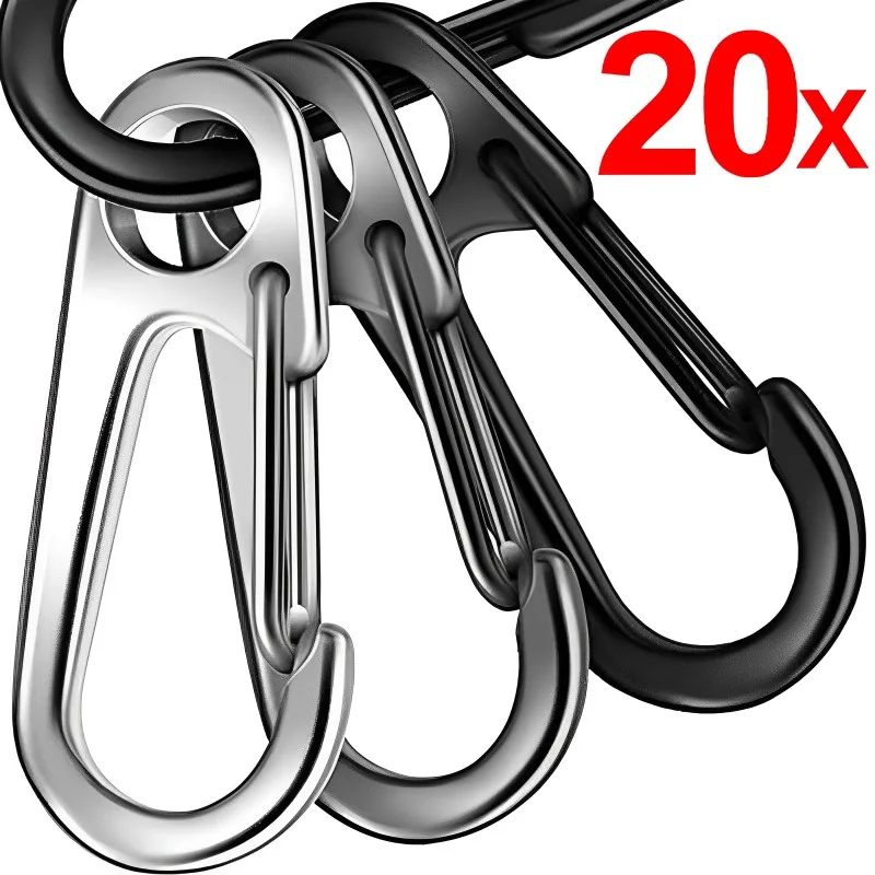 5/20 stücke Karabiner verschluss Schnalle Schlüssel bund Mini Karabiner Outdoor Camping Wanders chn allen Legierung Feder Karabiner haken Schlüssel halter Werkzeug clip