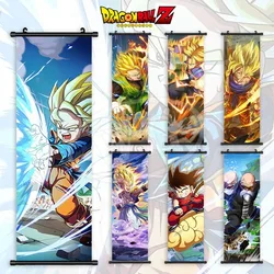 Dragon Ball Anime Super Saiyan Hanging Scroll Painting Modern Decorative Painting Bedside Mural Poster Hanging Painting