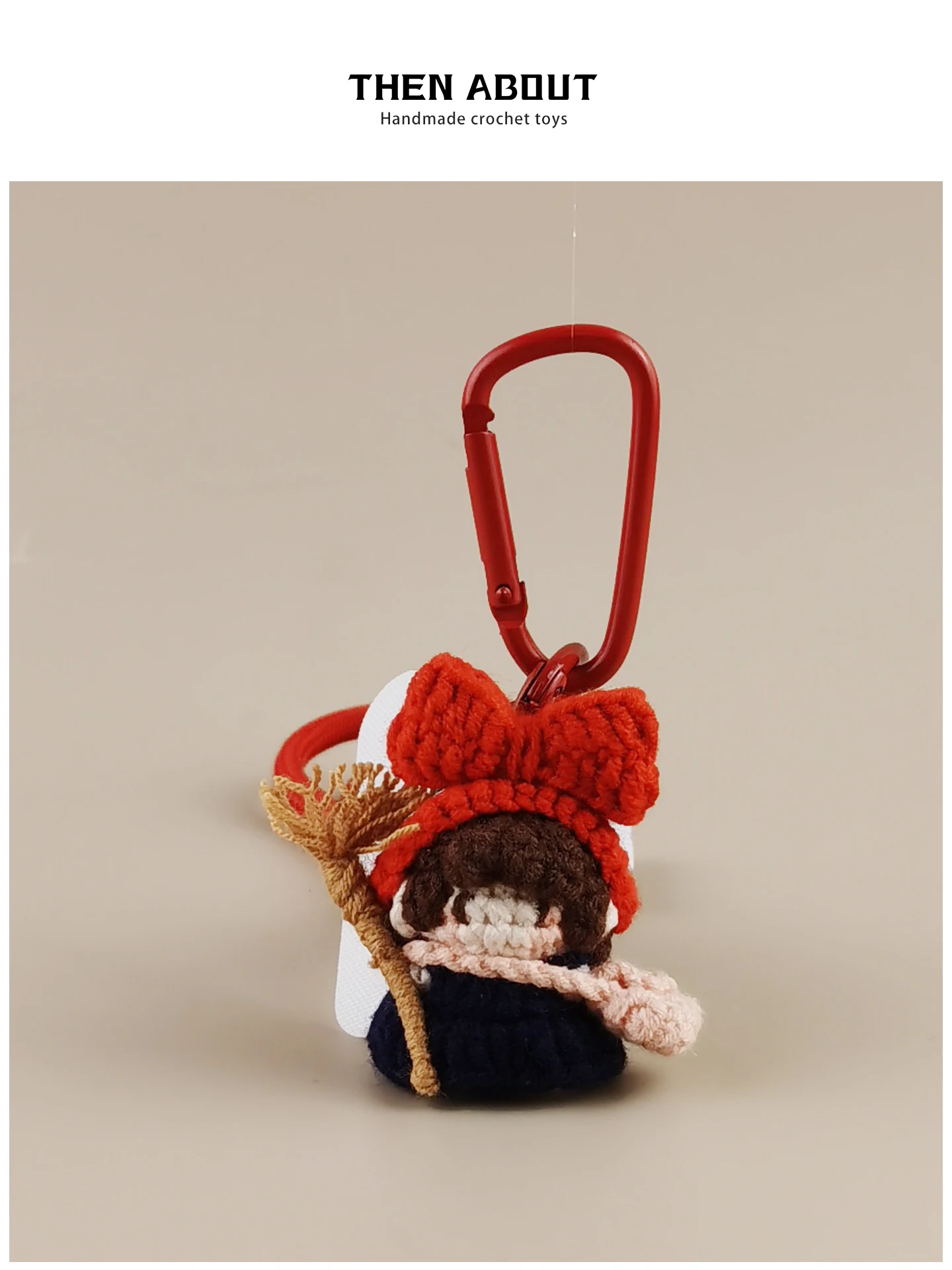 Q Version Candy Keychain Bag Charm Small Witch Kiki Bag Accessory Soft Sugar Key Holder Unique Gift Bag Pendant