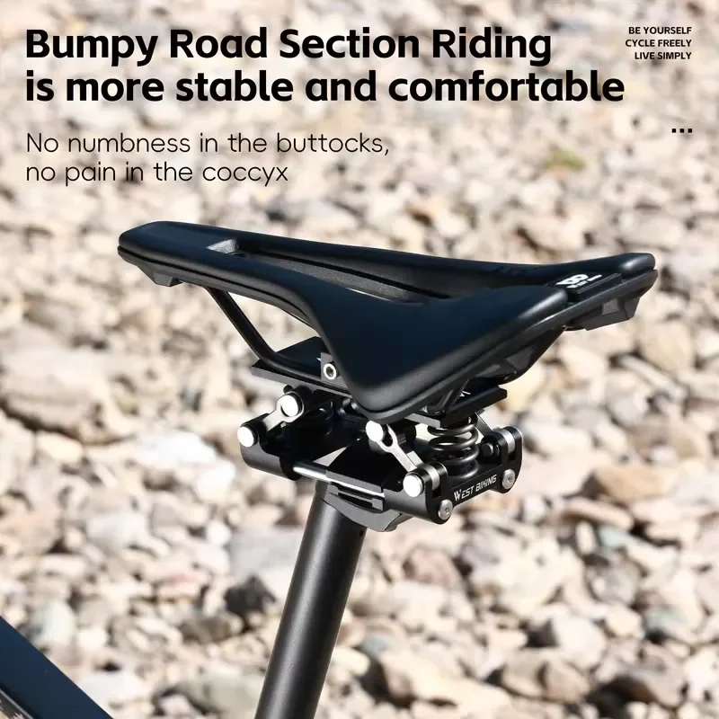 Bicycle Suspension Seat Post Spring Shock Absorber Comfort Shock-Absorbing Bike Saddle Suspension Device for Road Cycling