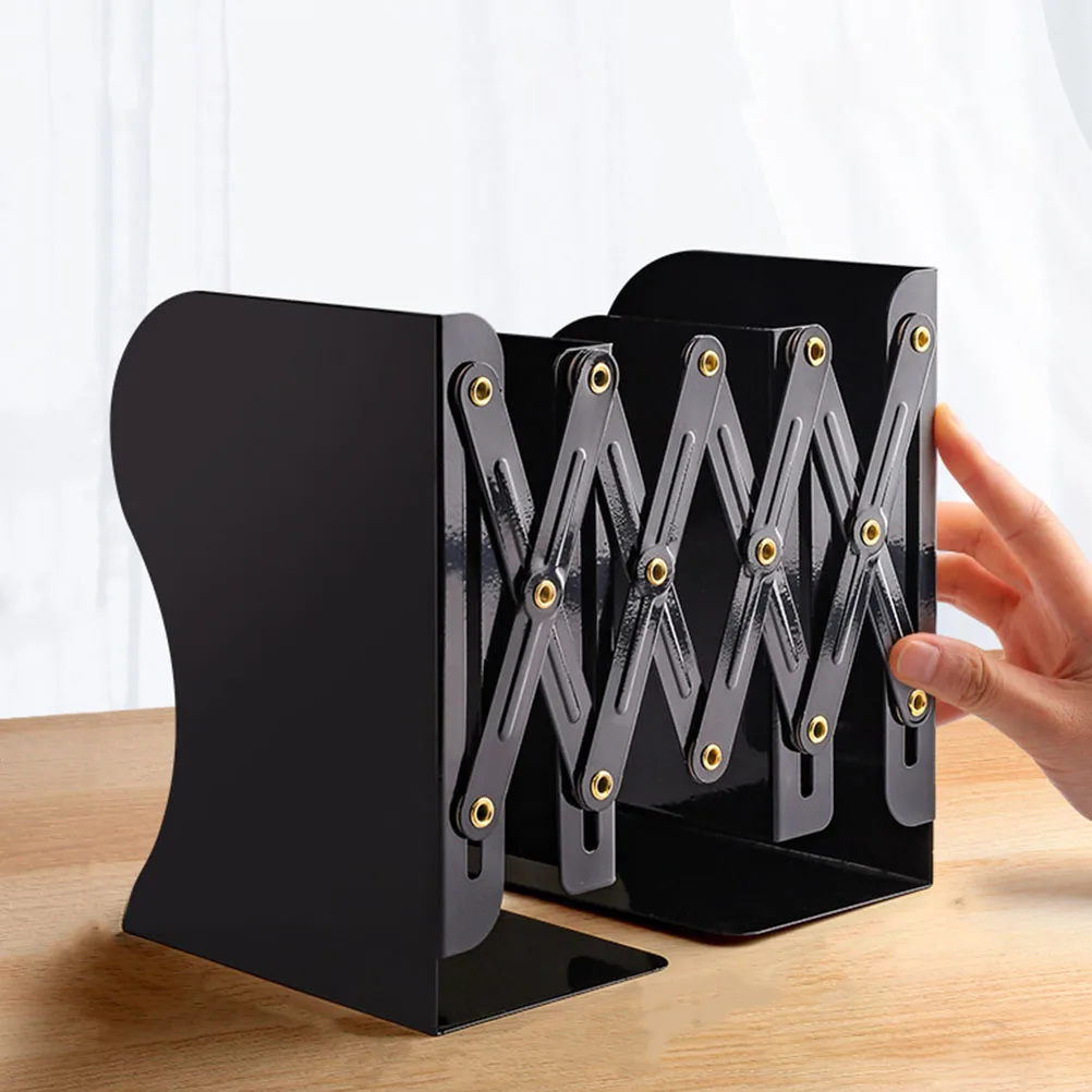 

Reading Book Stand Desktop Shelf Retractable Plastic Bookend for Shelves Office