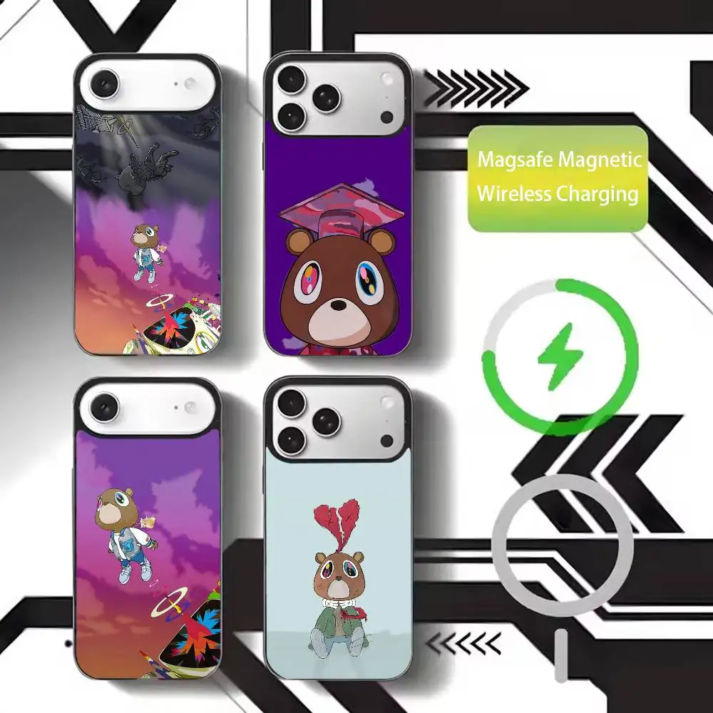 

HOT D-Dropout B-Bear Graduation Phone Case For iPhone17,16,15,14,13,12,11 Plus,Pro Max Magnetic For Magsafe Wireless Charging