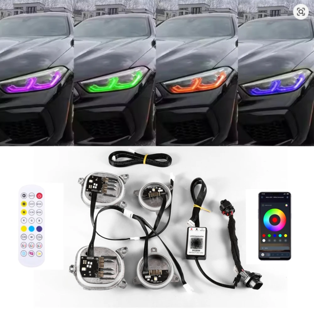 for BMW 8 Series G14 G15 F91 F92 F93 Multicolor RGB DRL M8 G16 CSL LED Module Daytime Running Lights LED Module Red Blue
