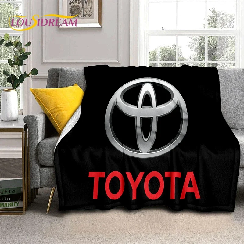 Racing Car T-TOYOTA  Supra Logo Soft Flannel Blanket for Beds Bedroom Sofa Picnic,Throw Blanket for Cover Outdoor Leisure Nap