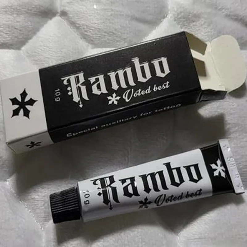 Rambo-Crema para tatuajes, maquillaje permanente, Microblading, cejas, labios, 10g, 75%