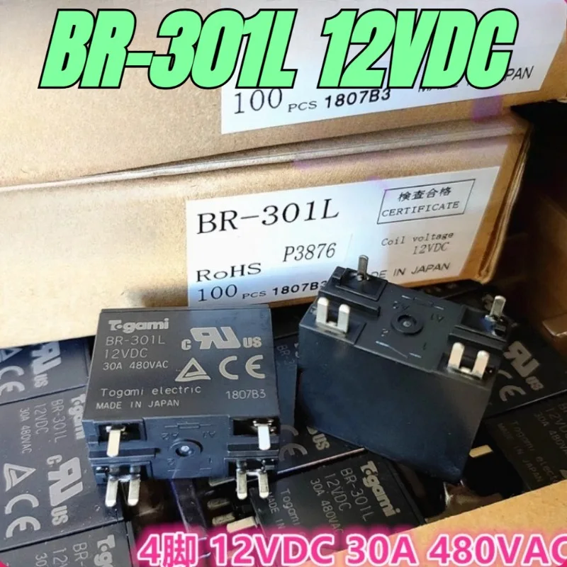 （Brand New）1pcs/lot 100% original genuine relay:BR-301L 12VDC 30A 480VAC