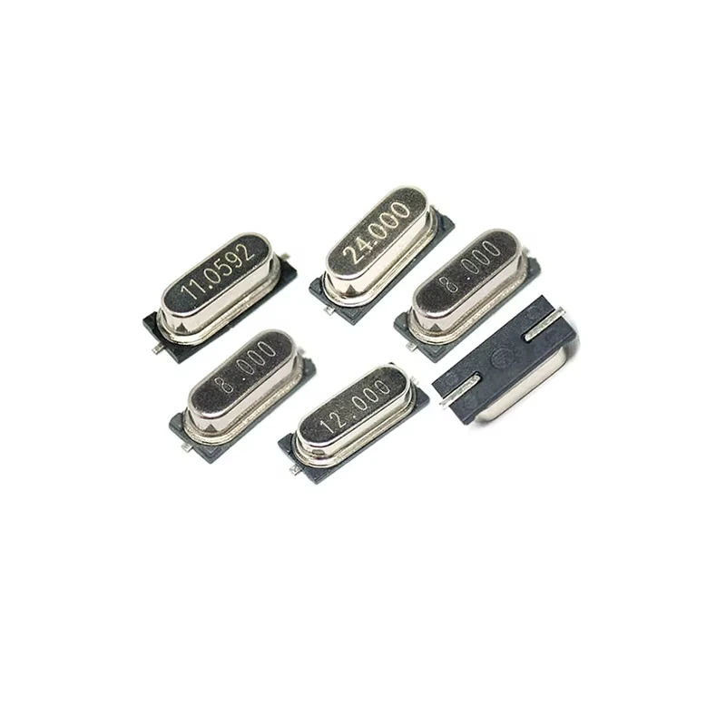 10PCS/lot SMD HC-49S  Quartz Crystal Resonator Passive Oscillator HC49S 3.579545Mhz 4Mhz 6Mhz 8Mhz 12Mhz 16Mhz 20Mhz 24Mhz