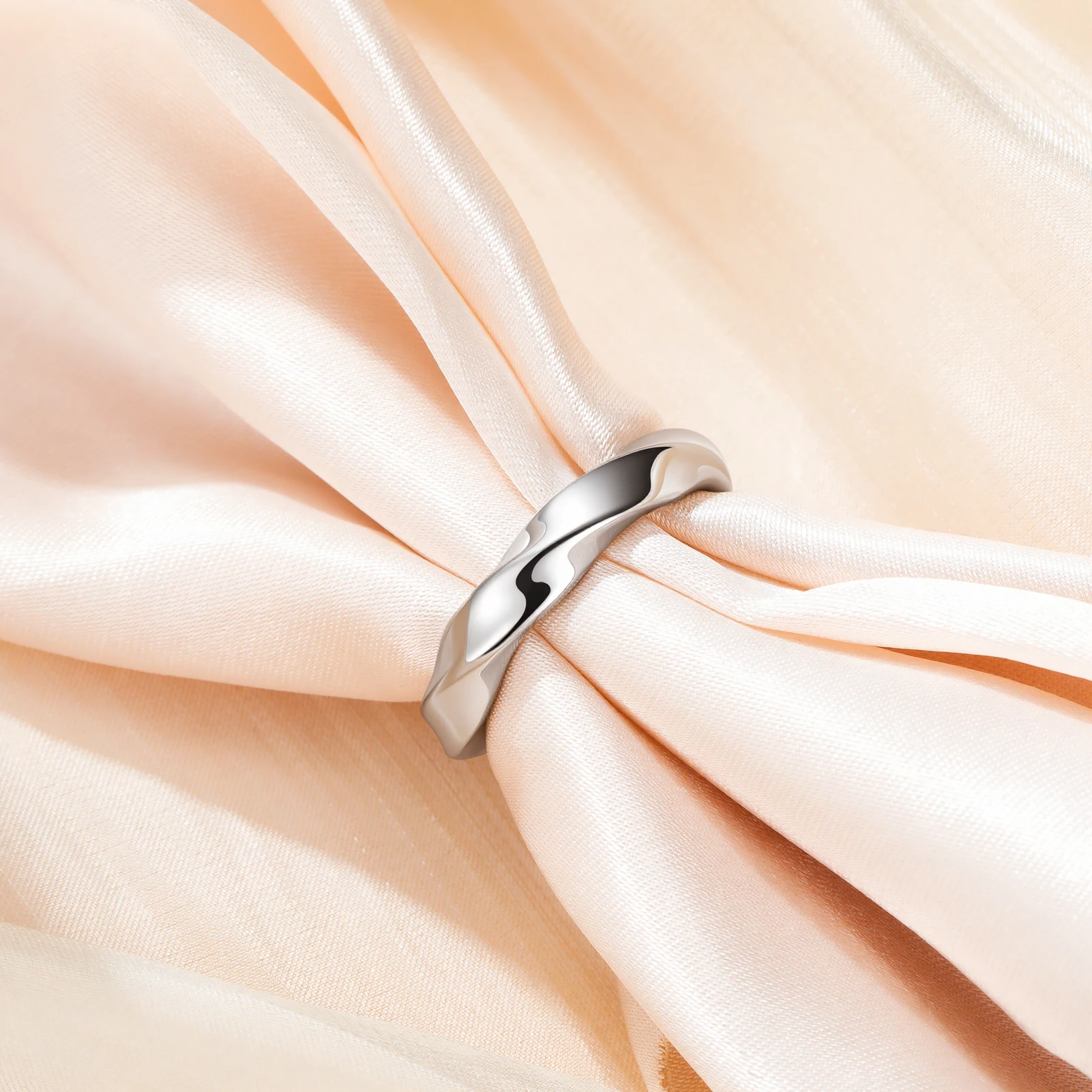 Klassische Mobius Ringe für Männer Frauen Edelstahl Gold Farbe Twist Paar Ring Minimalistischen Einfache Mode Schmuck Großhandel – Detail 8