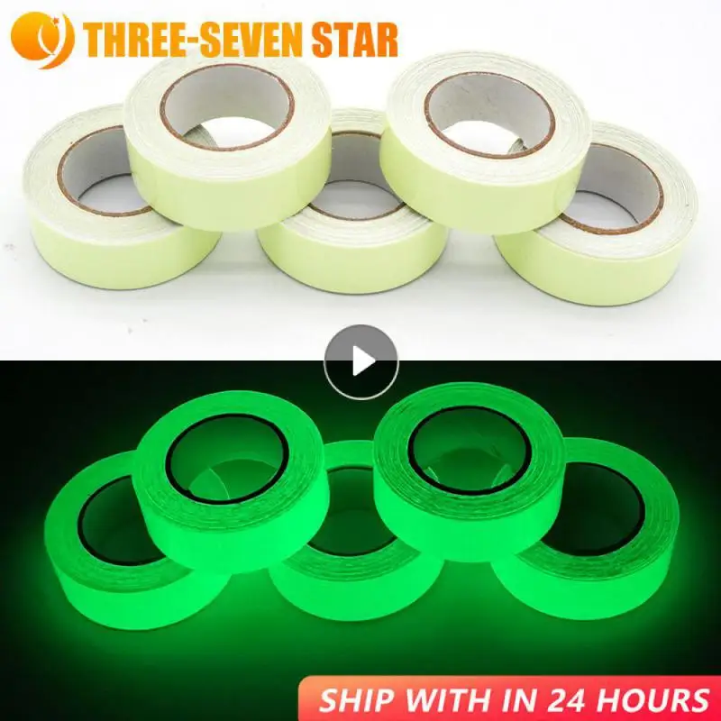 Green Luminous Tape Self Adhesive Glow In The Dark Stickers Stage Decorative Fluorescent Tape Warning Stickers Fishing Tool