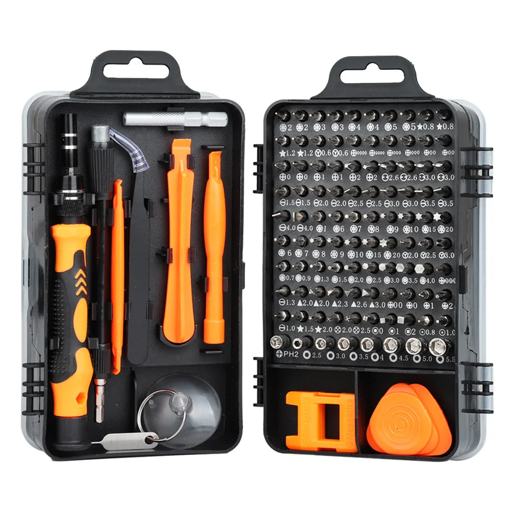 Precision 115 in 1 Insulated Screwdriver Set Magnetic Electronics Screwdriver Bit Set Screwdriver Tools Set