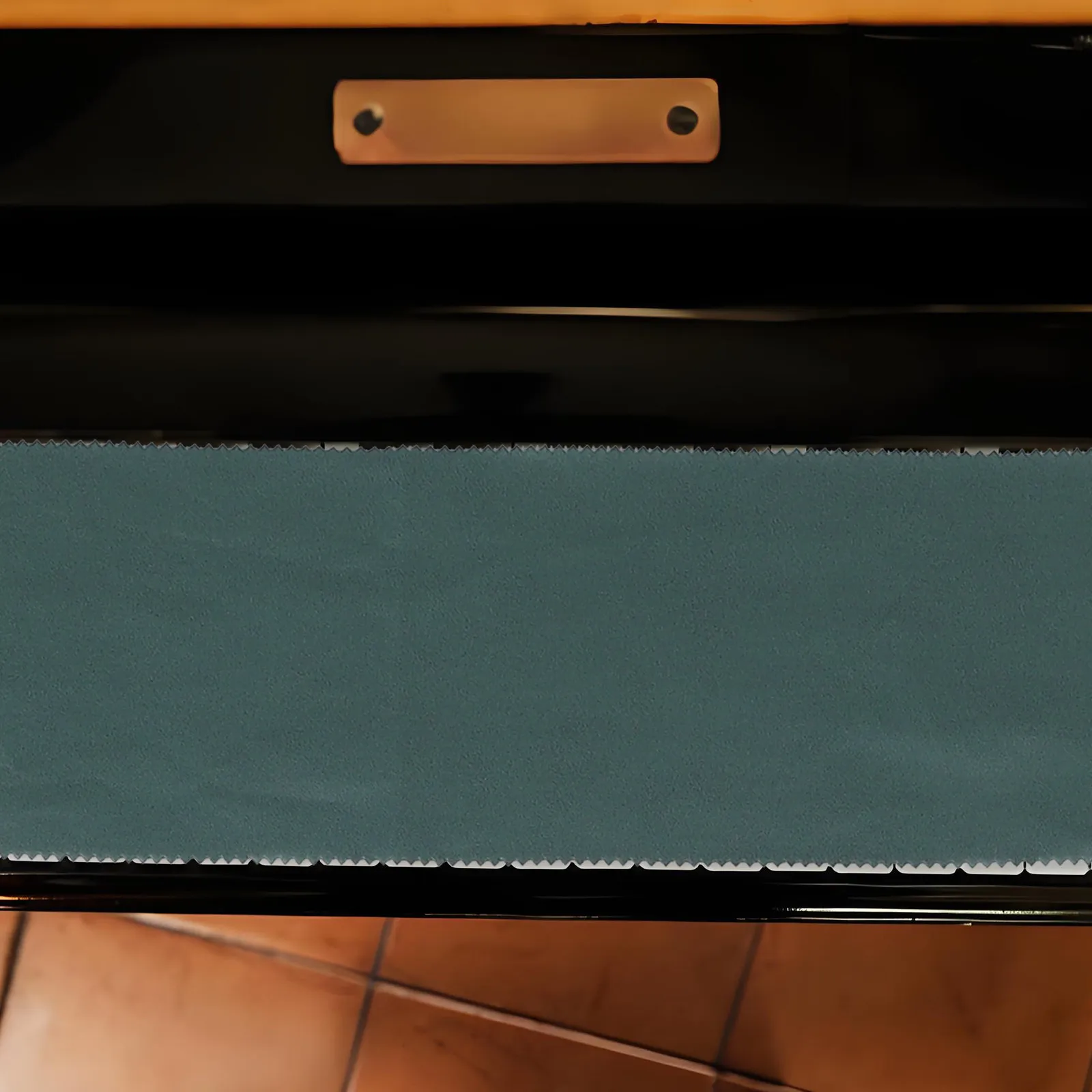 Keyboard Dust Cover Fabric Piano Keyboard Protective Cover Lightweight Foldable Dark Green Suitable for Upright