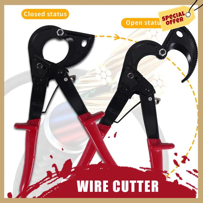 

Classy-HS-325A 240Mm2 Ratcheting Ratchet Cable Cutter Germany Design Wire Cutter