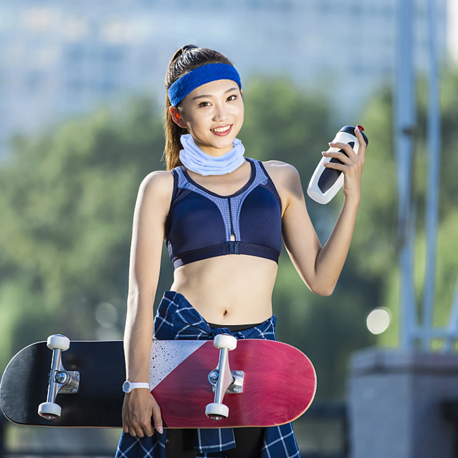 

12PCS Windproof Sports Headwear Scarves Cycling Face Mask Seamless Fitness Neck Gaiter UV Protection Multifunctional Headscarf