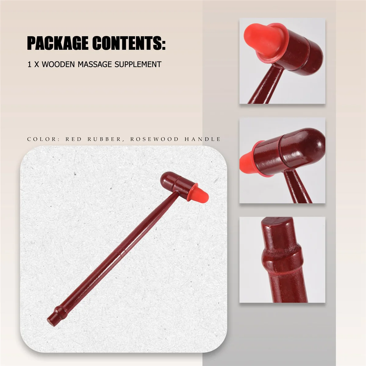 ค้อนนวดไม้ความเครียดผ่อนคลายอุปกรณ์นวดเคาะค้อน