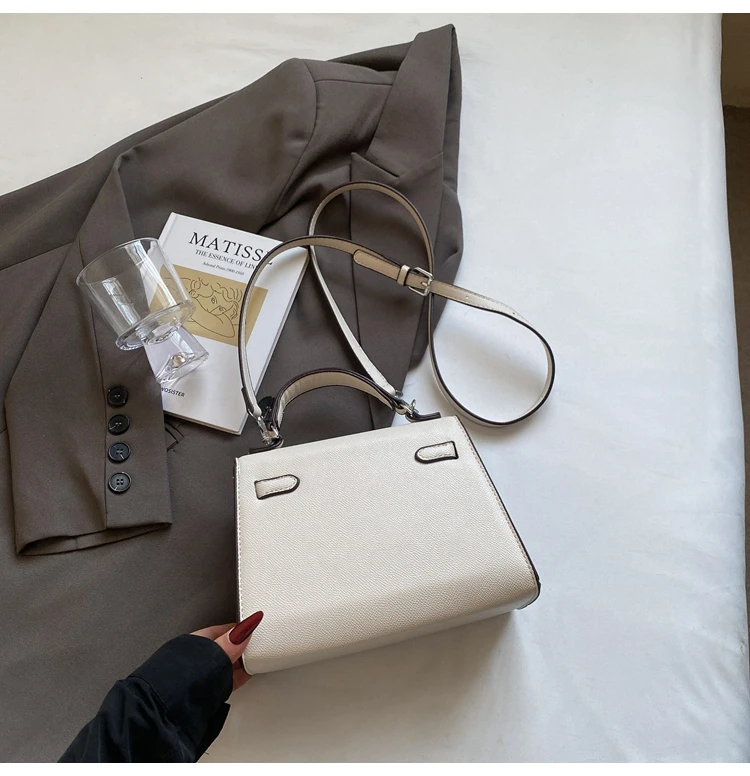 حقيبة كيلي الفاخرة المصممة حقائب يد نسائية جلدية 2025 موضة جديدة حقائب كتف نسائية حقيبة كروس عصرية مستوحاة من الباريس