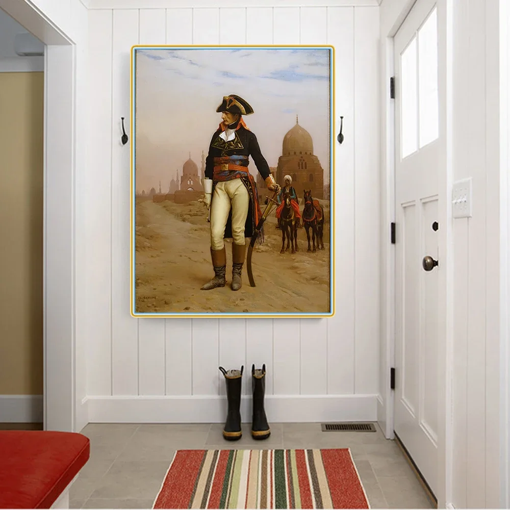 Jean-Leon Gerome《Napoleon in Egypt》Canvas Art Oil Painting Famous Artwork Poster Picture Modern Wall Decor Home Decoration