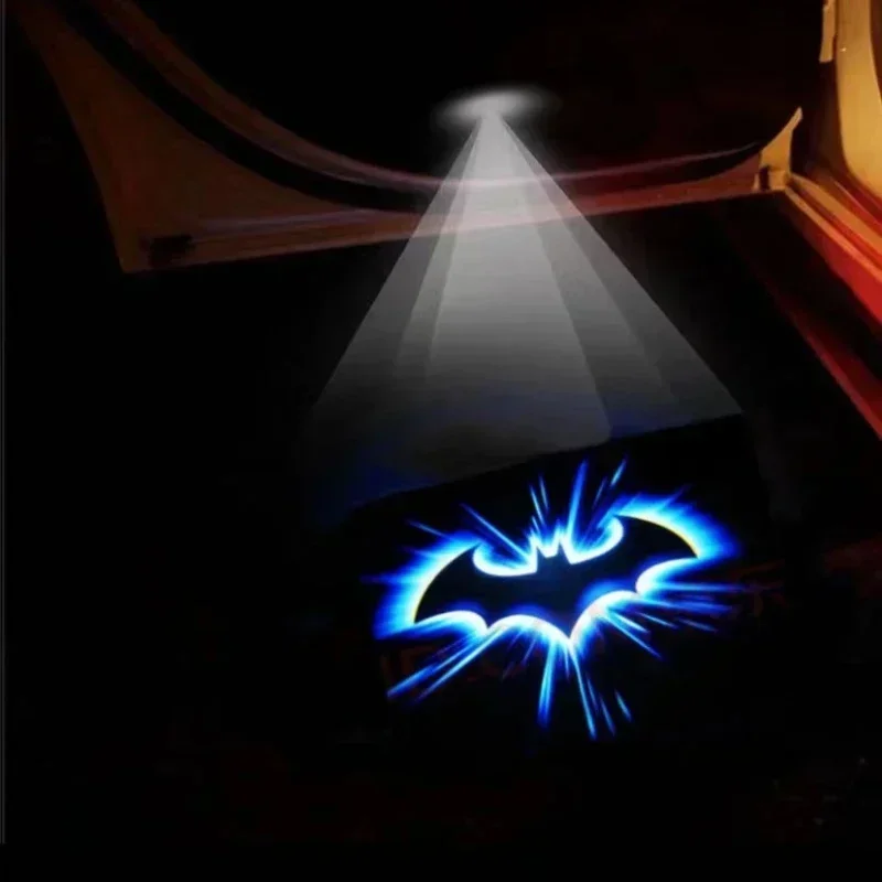 2PCS Wireless Universal For Bat Led Emblem Car Door Light Luces Projector Courtesy Ghost Shadow Logo Lamp Accessories Decoration