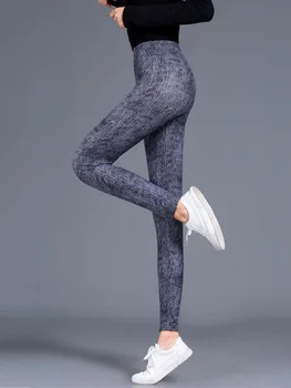 Sahte Denim kot tozluk seksi uzun moda ince kadın Legging spor salonu spor yaz tayt Casual kalem pantolon