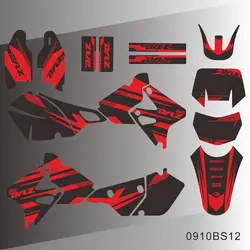 Full Graphics Decals Stickers Motorcycle Background Custom Number Name For SUZUKI DRZ400 SM S E DRZ 400 SM S E 2000-2020