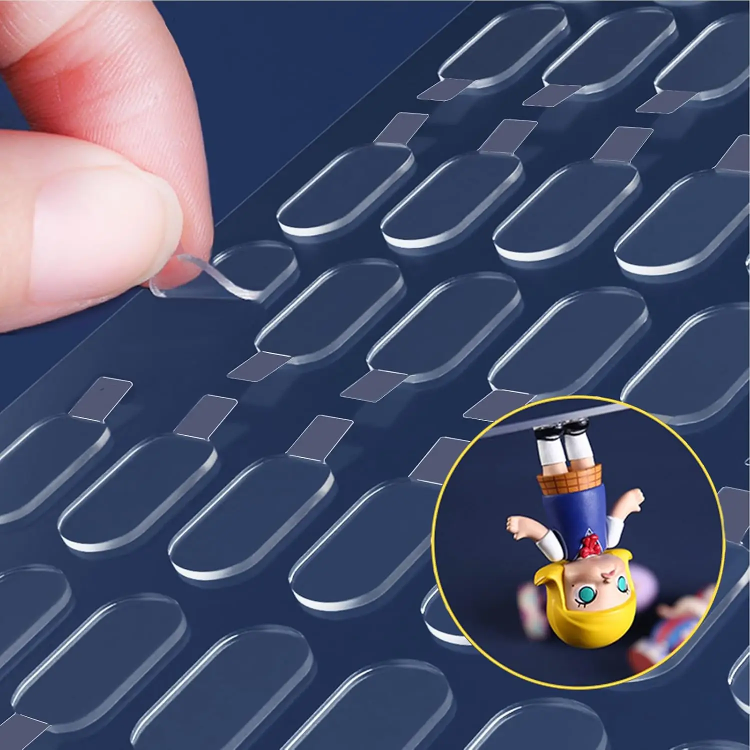 

Adhesive Stick Dots Two-Sided Mounting Putty for Wall Hanging Crafts, Clean Removable (100)