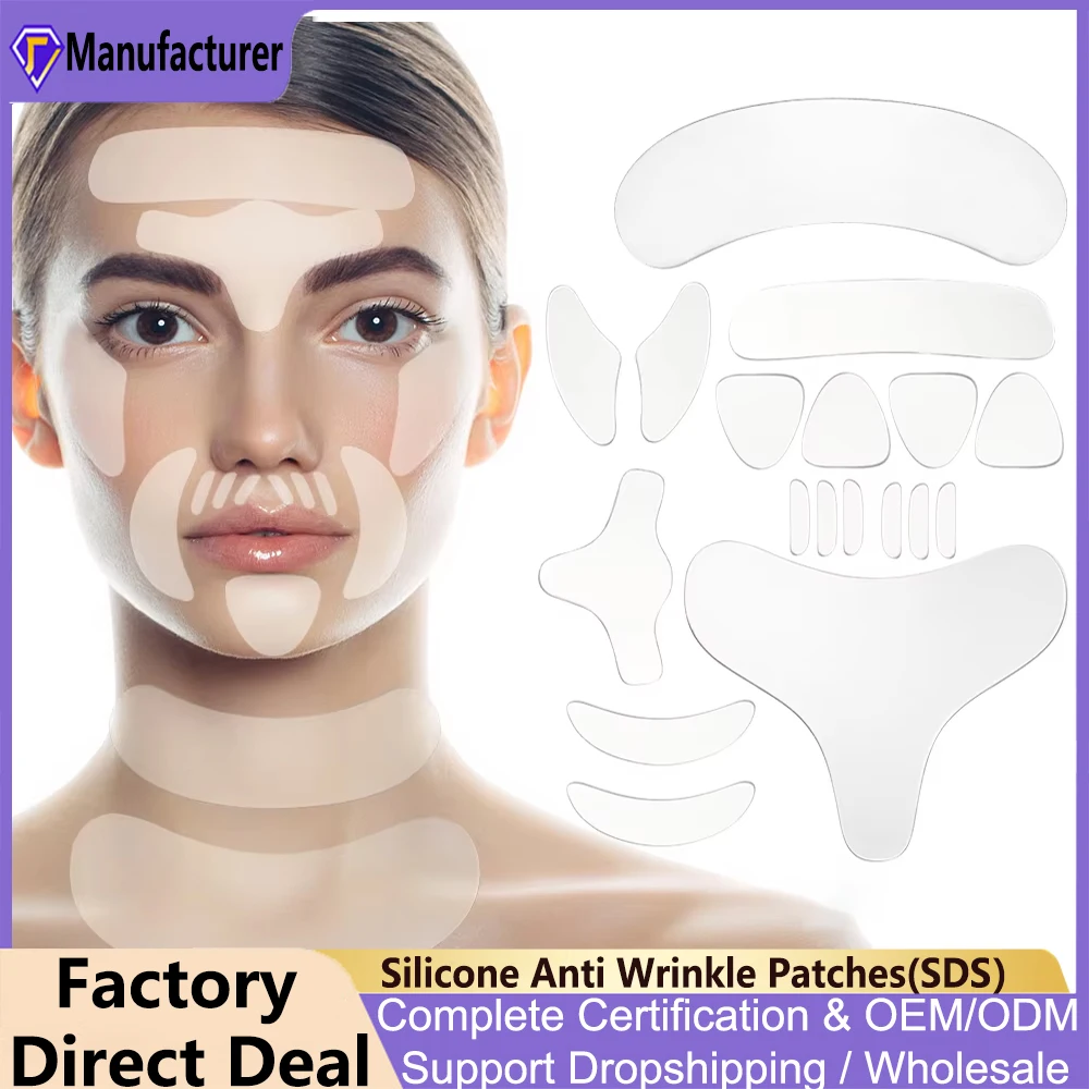 Silicone Anti Wrinkle Patches Face Forehead Neck Eye Care Sticker Pad Anti Wrinkle Aging Skin Lifting Tool Patch Reusable Beauty