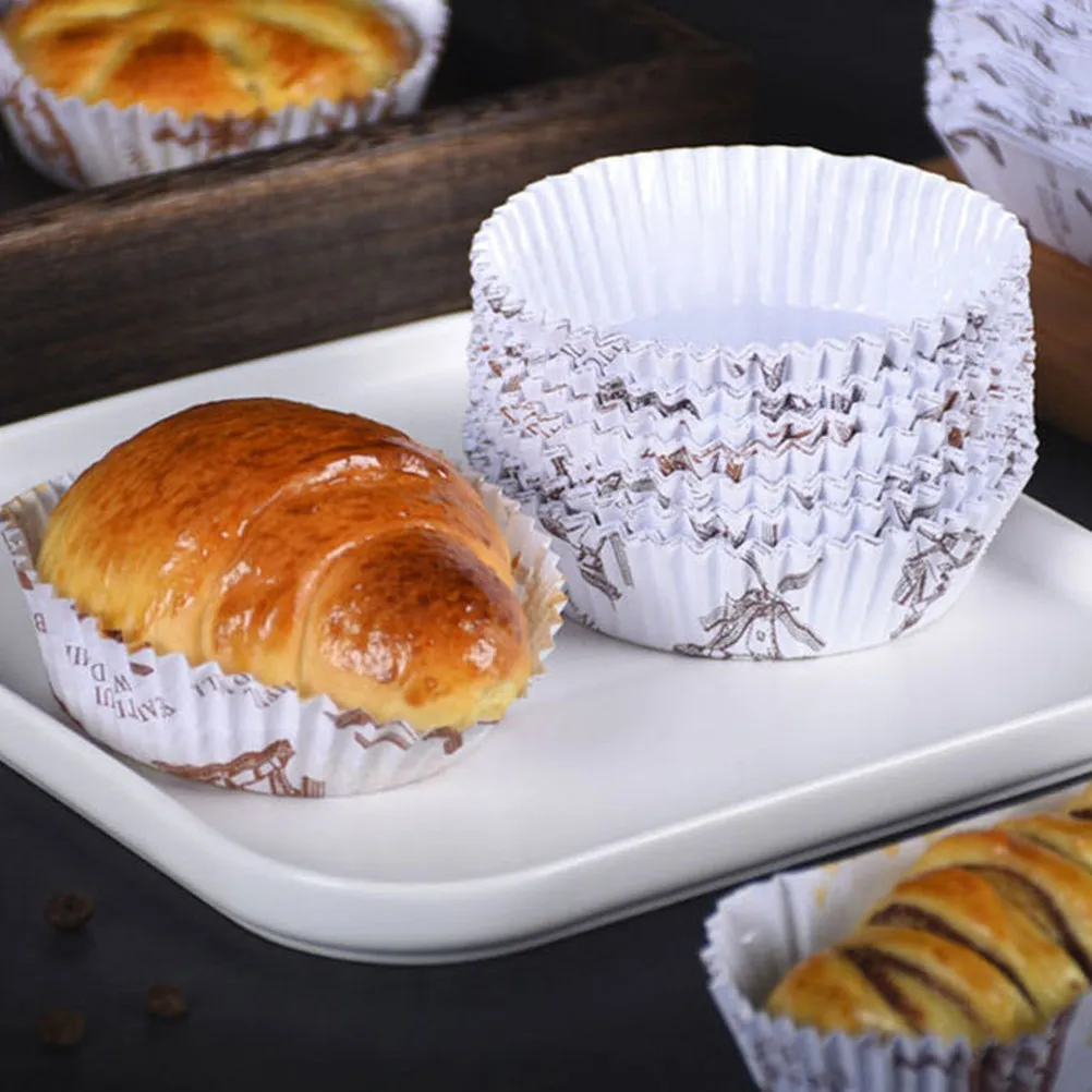 

300Pcs Baking Paper Cups Cupcake Liners Windmill Printed Grease-Proof Heat-Resistant for Cupcakes Muffins Mini Cheesecakes