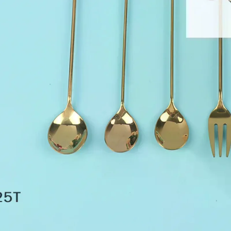 4pcs/set Donut Candy Spoon/Fork Milk Coffee Stirring Spoon Kitchen Cutlery