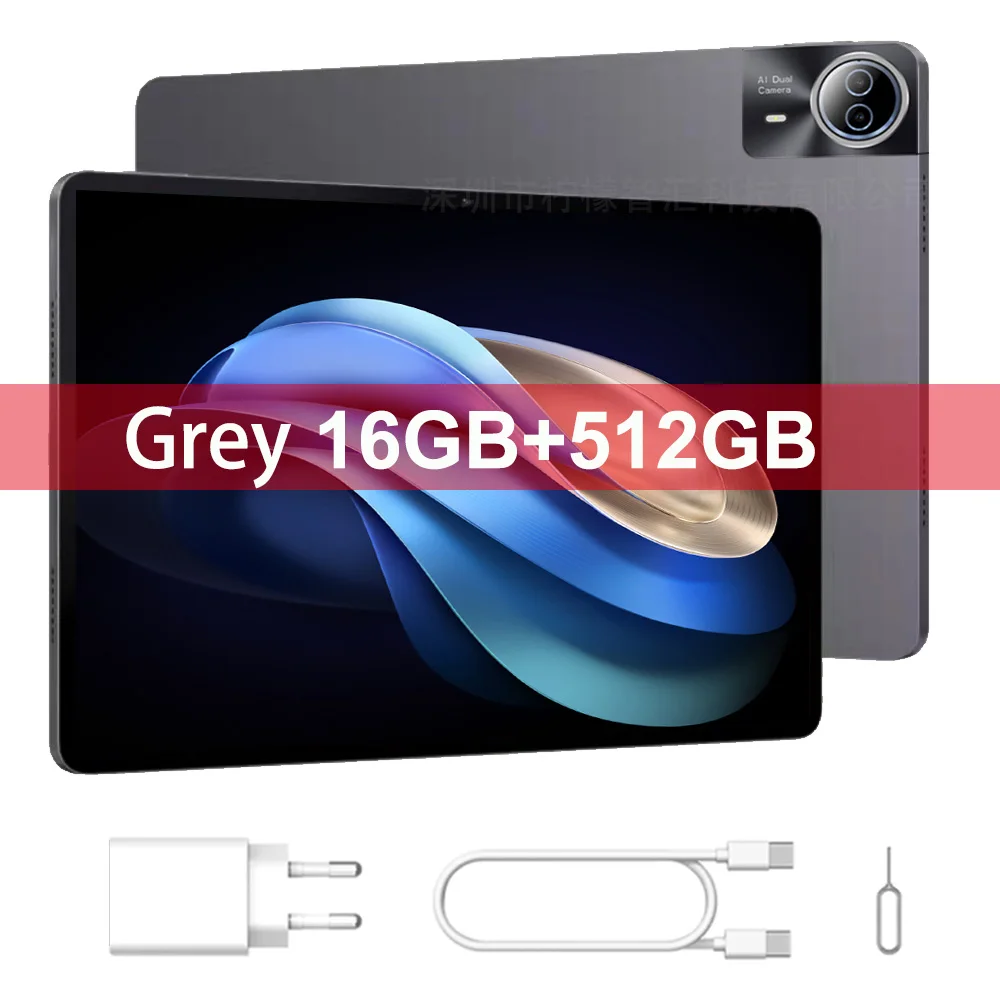 14 Inch Android 15 Tablet Octa Core 16GB RAM 512GB ROM 4G LTE Dual SIM 5G Dual WiFi GPS 12000mAh Tablet PC Global Version