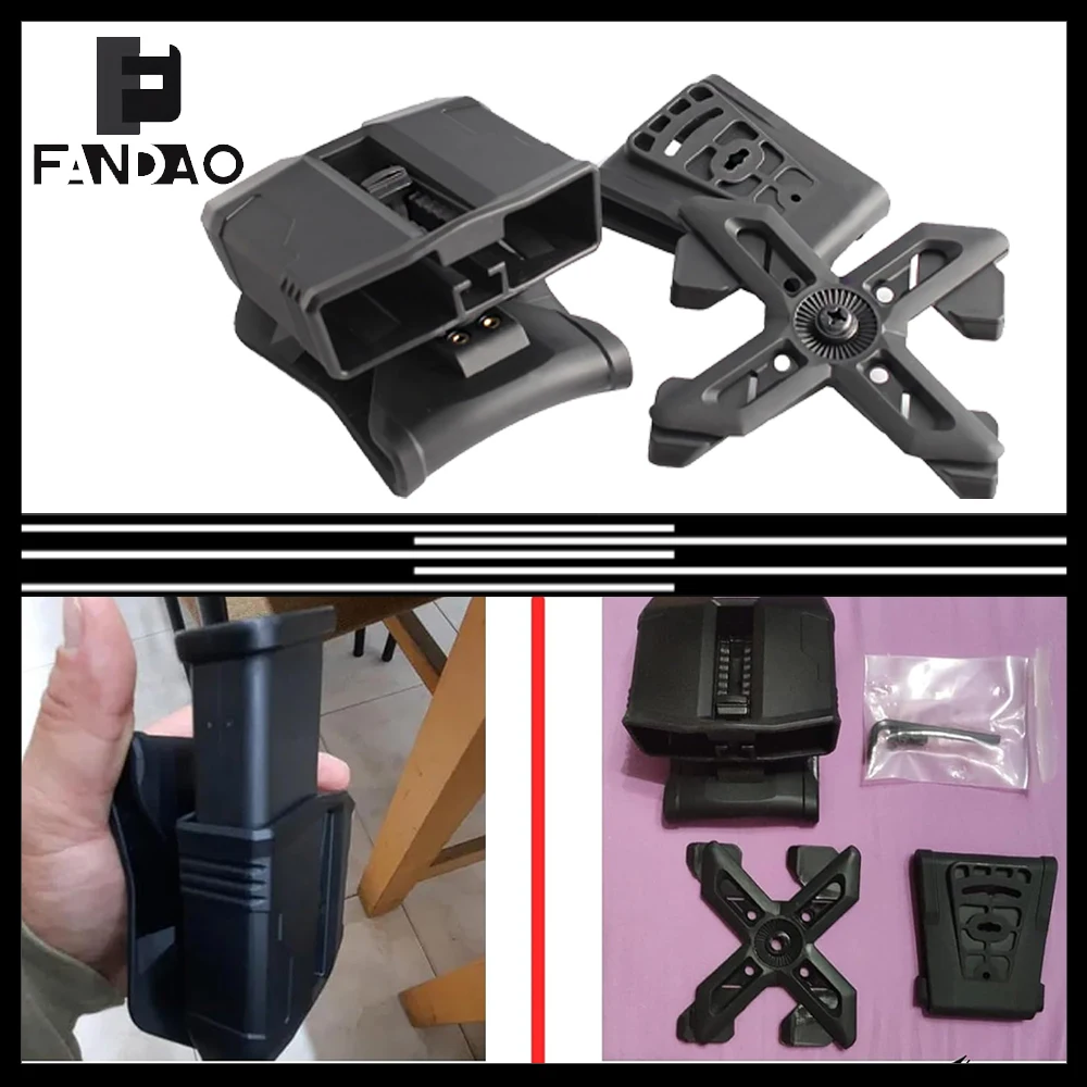 

Тактический подсумок для двух магазинов 9 мм, универсальный быстросъемный держатель для двух магазинов G17 G19 PG-9, аксессуары для охоты и стрельбы