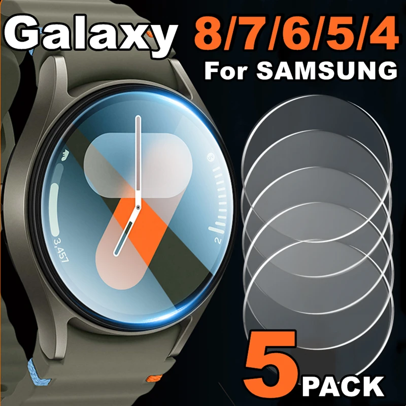 

1-5 шт. закаленное стекло для Samsung Galaxy Watch 8 7 6 5 4 40/44/47 мм защитная пленка для экрана Galaxy 7 8 Ultra 4 Classic Watch8