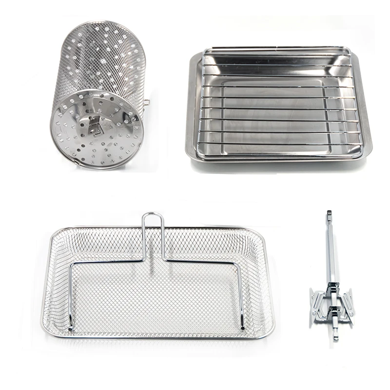 OstarkDom multifunctional touchscreen tabletop oven, Air Fryer, toaster, 1500W roaster, 16 litres capacity, 230 ° adjustable, timer up to 2 hours, 9 recipes available, accessories included