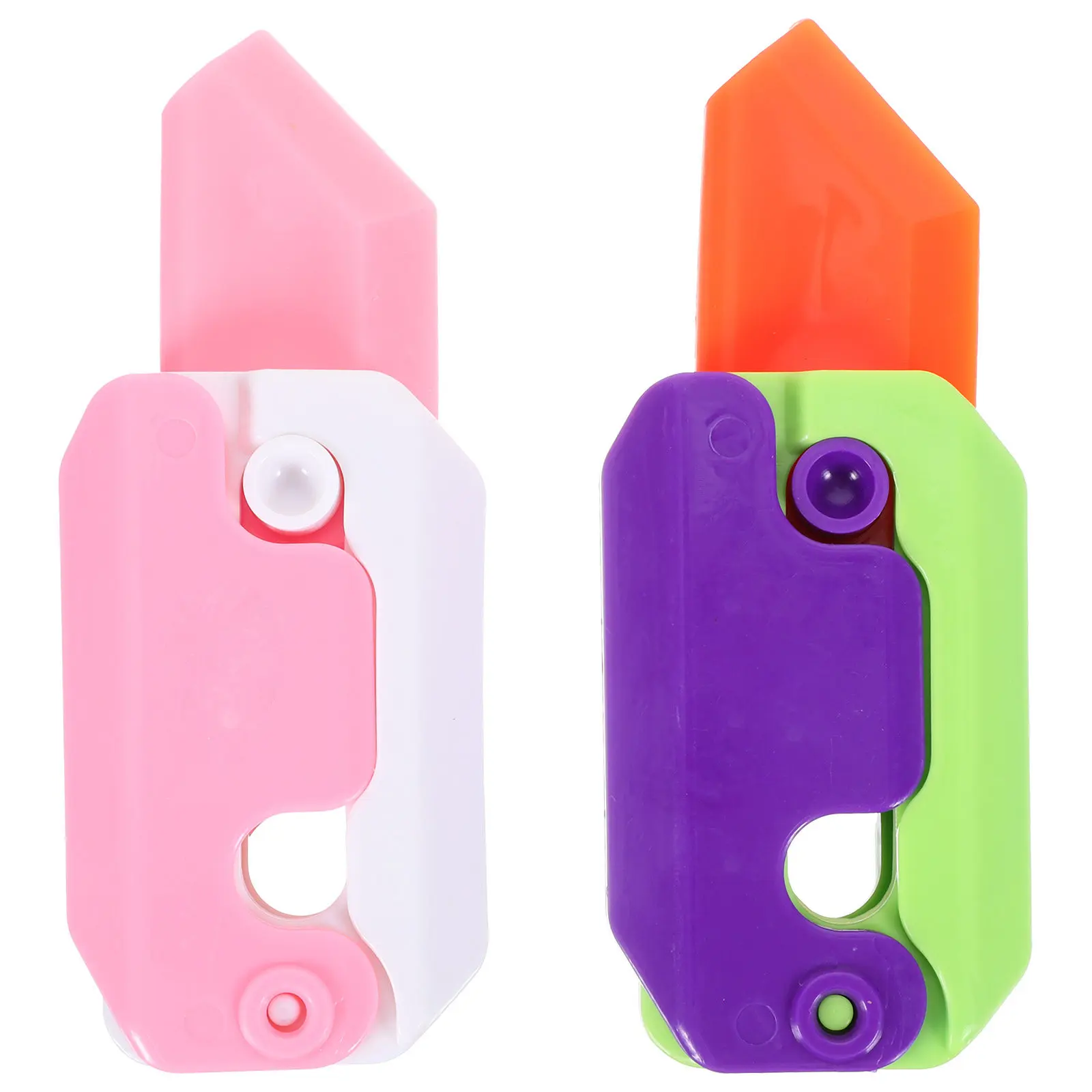 

2 Pcs Cool Fidget Toy Printing Toys Stress Resistant Office Relieving Articulated Flexible