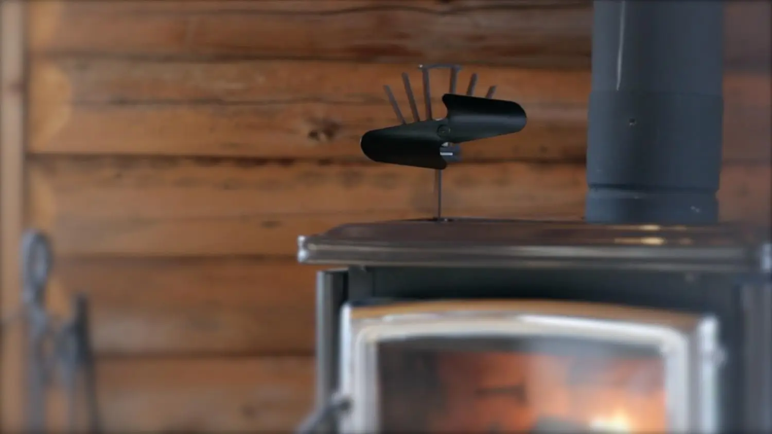 Original, 800CAXBX, พัดลมเตาไม้พลังความร้อน, 100CFM, สีดํา, ใบมีด 7.9"