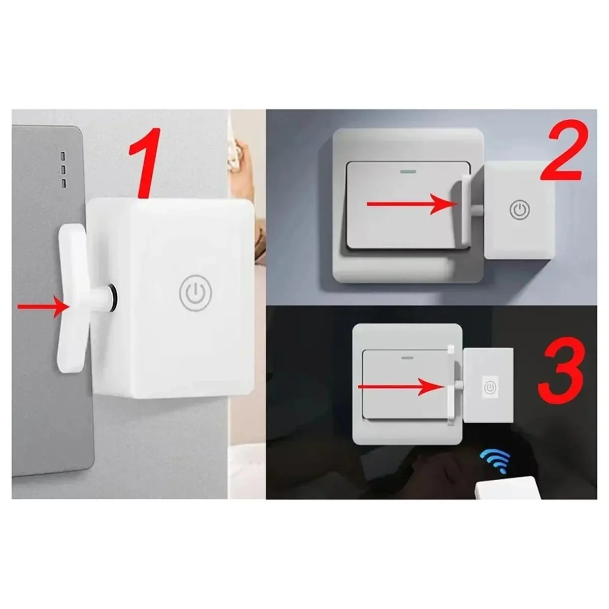 fitfit Smart Wireless Light Switch for Bedroom - Remote Control, Auto on/Off, Ideal for Convenience & Saving, for Smart Home