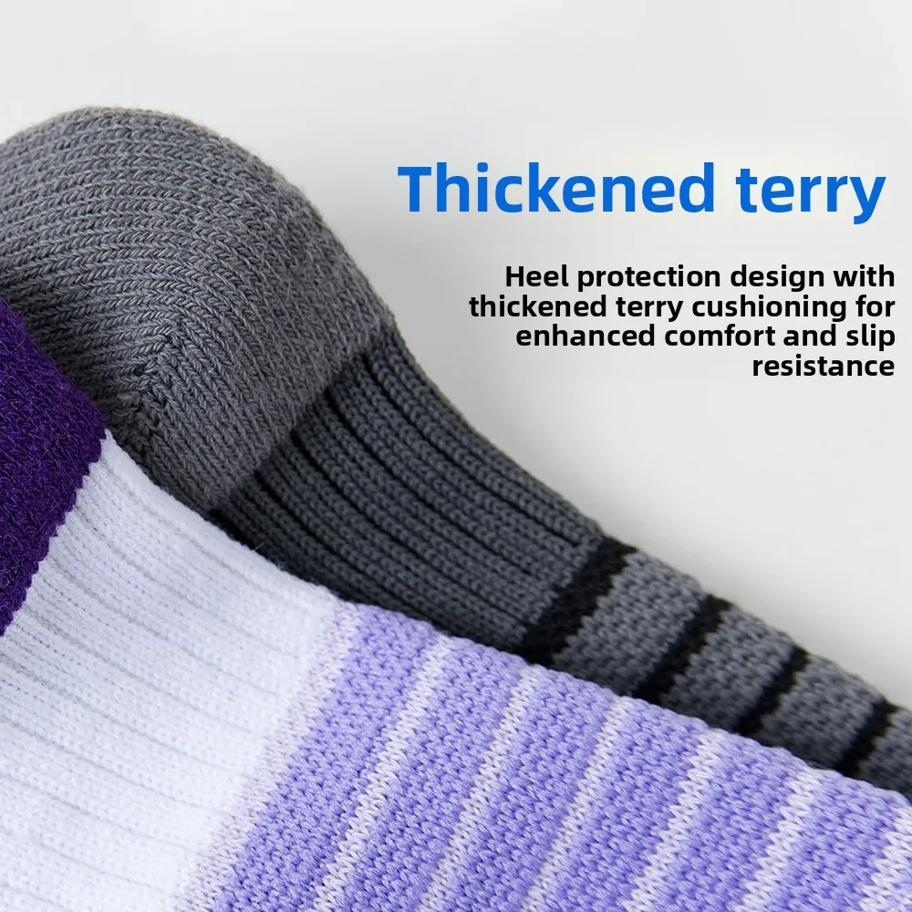 

2 pairs Soft Thicker Design Ski Socks Warm High Elastic Sports Socks Knee High Long Tube Mountaineering Socks Skiing