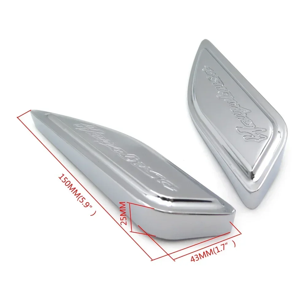 Motorcycle Tank Pads Side Cover For Suzuki Hayabusa Gsxr1300 1986-2012 2010 2011 CHROMED BLACK